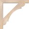 Ekena Millwork Olympic Block Smooth Bracket w/ Offset Brace, Douglas Fir, 5 1/2"W x 36"D x 36"H BKT0604X36X36OLY05SDF - alternate 2